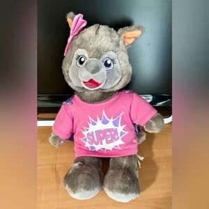 Build a bear Violet from Great Wolf Lodge plush toy lot of 3 pieces collectors